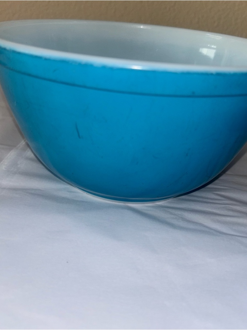 2 Vintage Pyrex Primary Color Americana? Turquoise Blue 401 402 - Picture 4 of 14